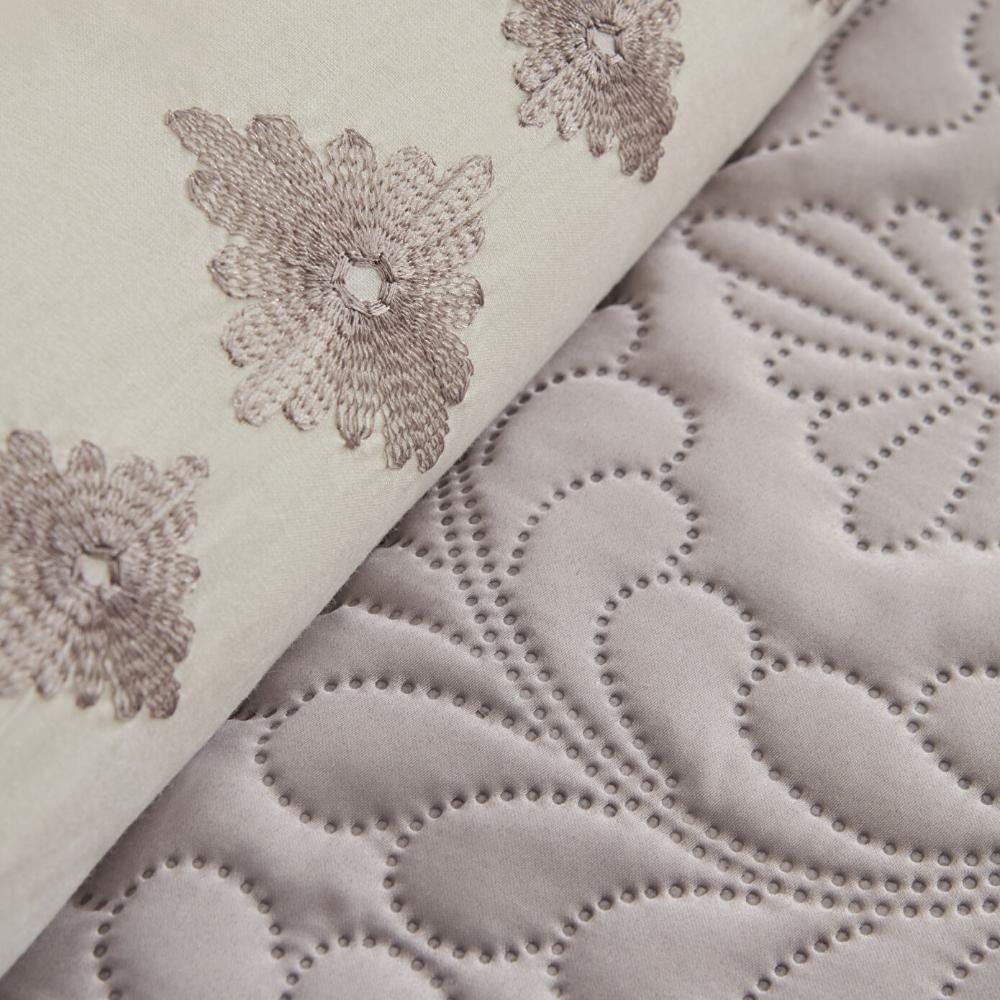 Karaca Home Glory Double 7-Piece 100% Cotton Duet Set - Lavender Elegance, 8680214364888