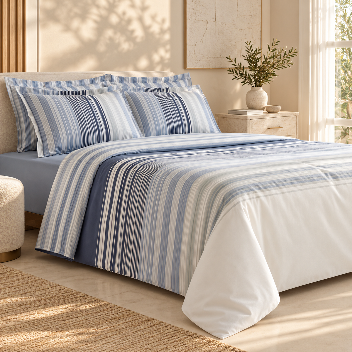 Karaca Home Nolan 100% Cotton Double Duvet Cover Set 200 × 220 cm, 8680214366592