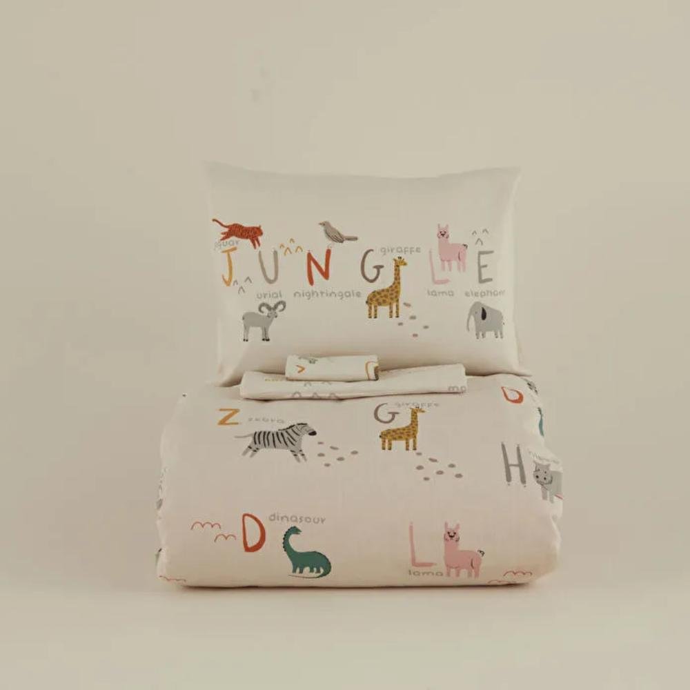 Karaca Home Jungle 100% Cotton Baby Bedding Set 100x150 cm, 8680214373484