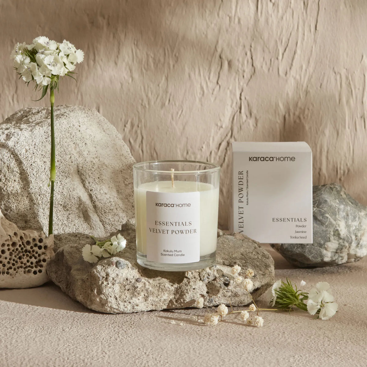 Karaca Home Essentials Velvet Powder Scented Candle, 8680214375778