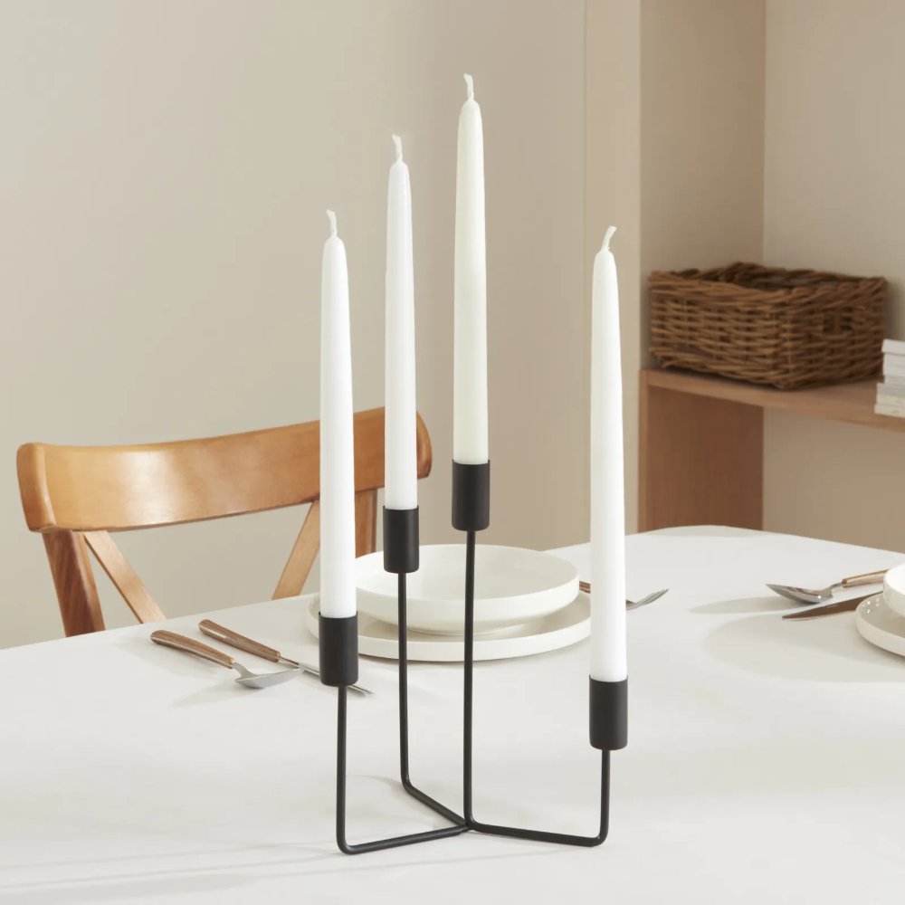 Karaca Home Siela 4-Piece Candlestick Set