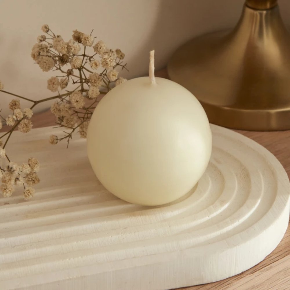 Karaca Home Ball Candle 6cm [Beige], 8680214388518