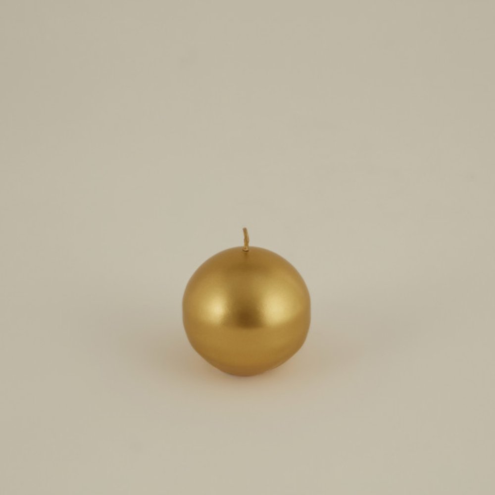 Karaca Home Ball Candle 7cm [Gold], 8680214388525