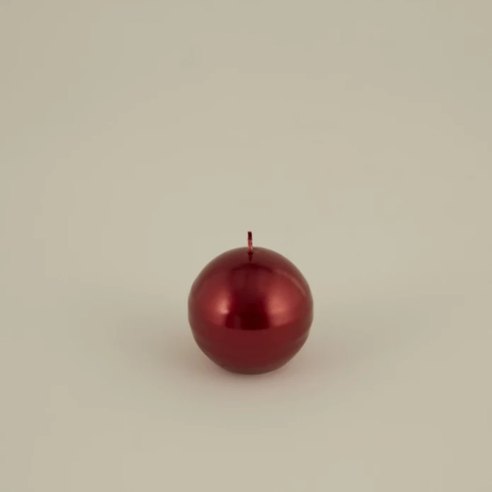 Karaca Home Ball Candle 7cm [Red], 8680214388532