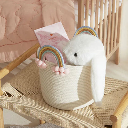 Karaca Home Baby Rainbow Handled Organizer 21 x 21 cm - White, 8680214389386