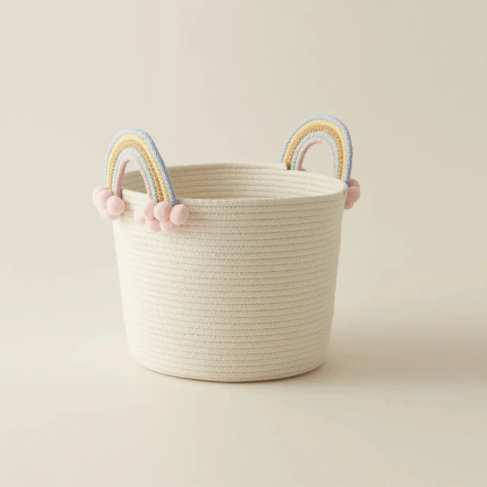 Karaca Home Baby Rainbow Handled Organizer 21 x 21 cm - White, 8680214389386