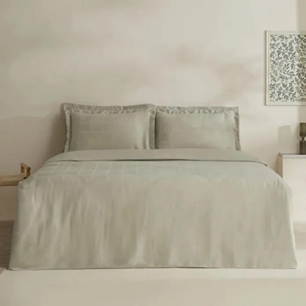 Karaca Home Royale Cotton & Lyocell Double Duvet Cover Set 200 × 220 cm – Sage, 8680214391440