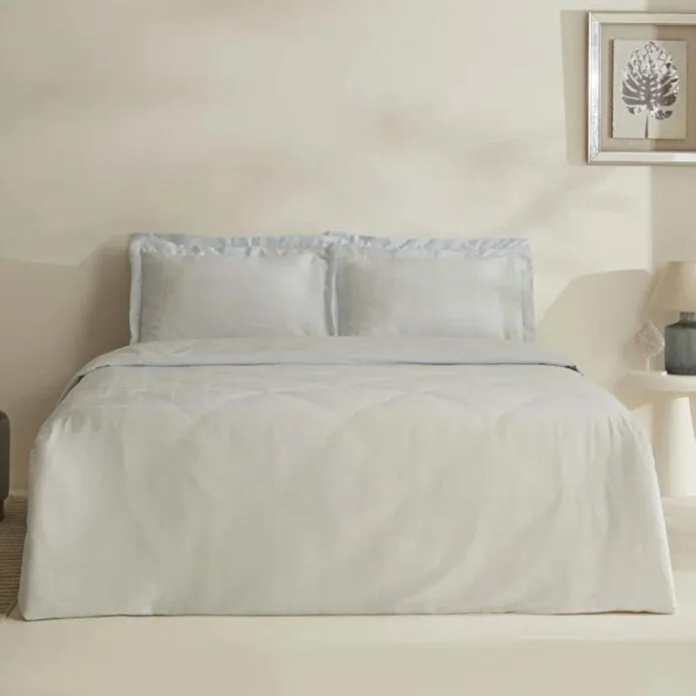 Karaca Home Royale King Size Duvet Cover Set 220 × 240 cm – Light Blue, 8680214392171