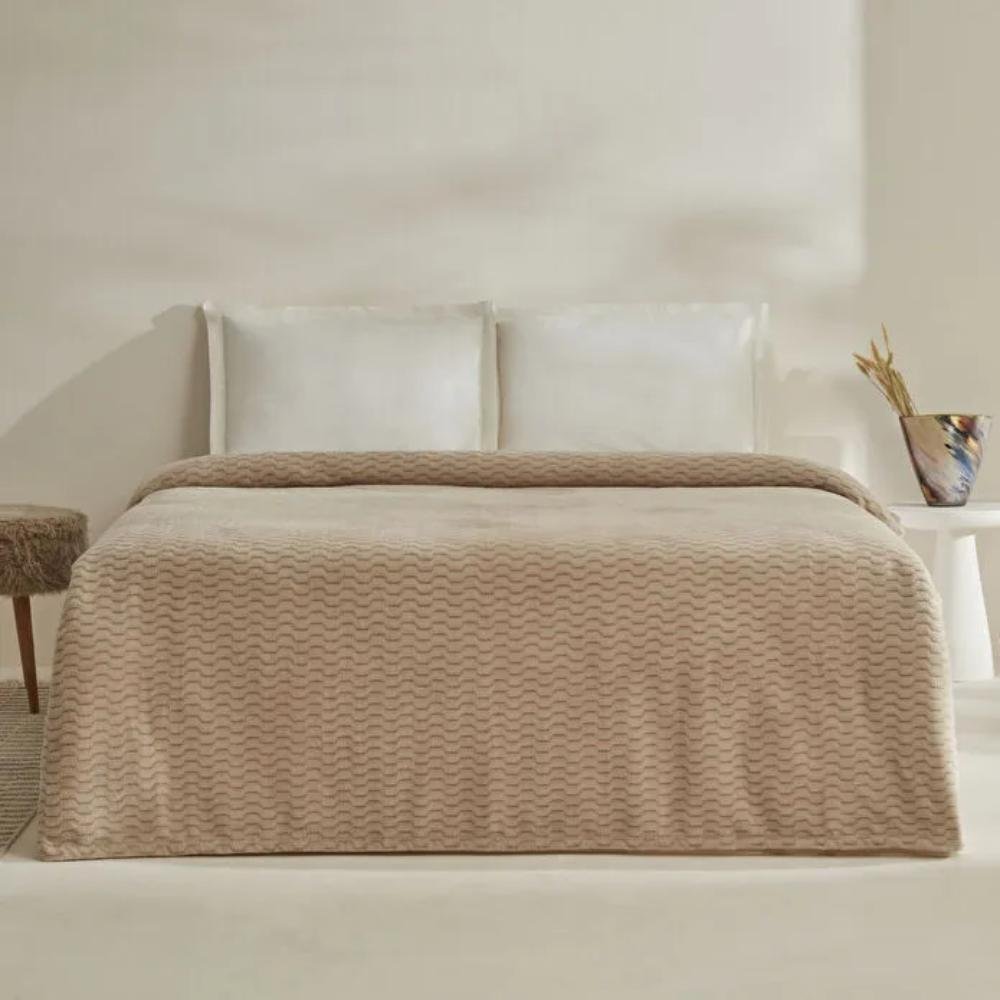 Karaca Home Raunda Double Wellsoft Blanket 200 × 220 cm – Ecru, 8680214392867