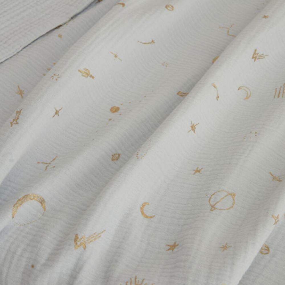 Karaca Home Starry Muslin Baby Blanket 70 ? 100 cm ? Blue, 8680214393260