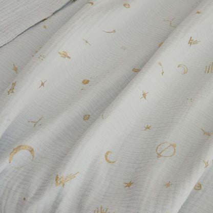 Karaca Home Starry Muslin Baby Blanket 70 ? 100 cm ? Blue, 8680214393260