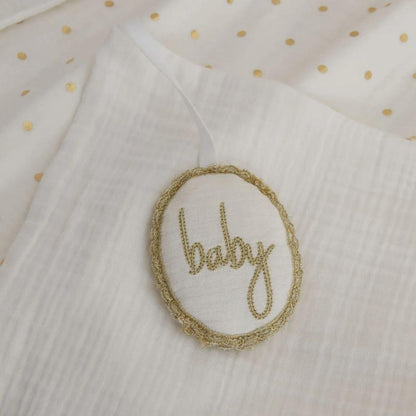 Karaca Home Bonbon Muslin Baby Blanket 70 ? 100 cm ? White, 8680214393277