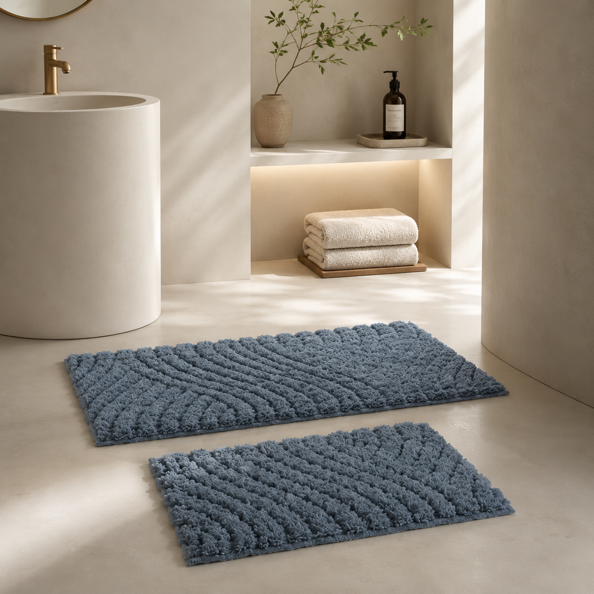 Karaca Home Roma 2-Piece Bathmat Set