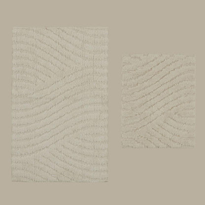 Karaca Home Roma 2-Piece Bathroom Mat Set - Ecru, 8680214393925
