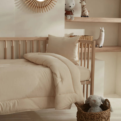 Karaca Home Baby Giraffe Quilted Comfort Set - Soft Beige Yellow, 8680214398043