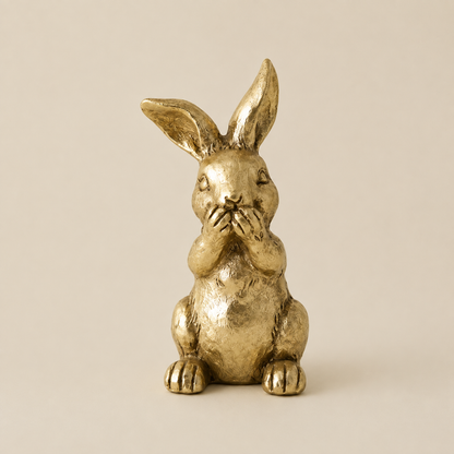 Karaca Home Helen Bunny "Not Talking" Trinket, 8680214400135