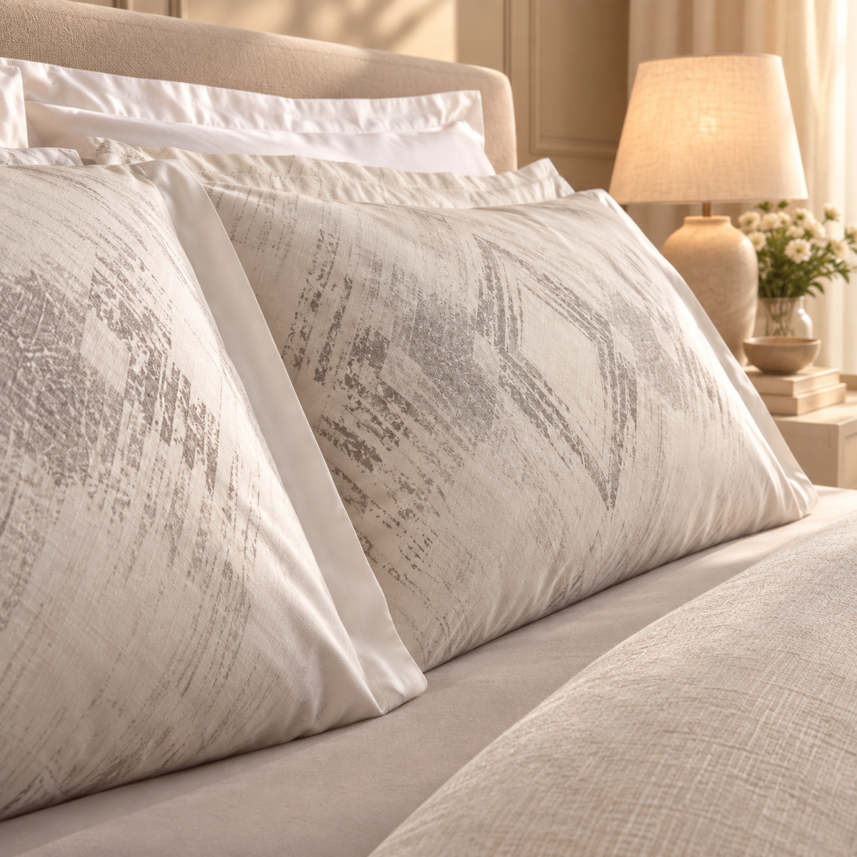Karaca Home Chain 100% Cotton Double Satin Duvet Cover Set 200 x 220 cm, 8680214402382