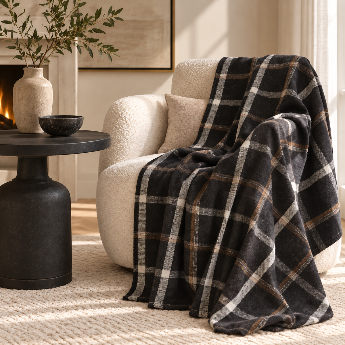 Karaca Home Flannel Throw TV Blanket – 120 × 150 cm, 8680214408179