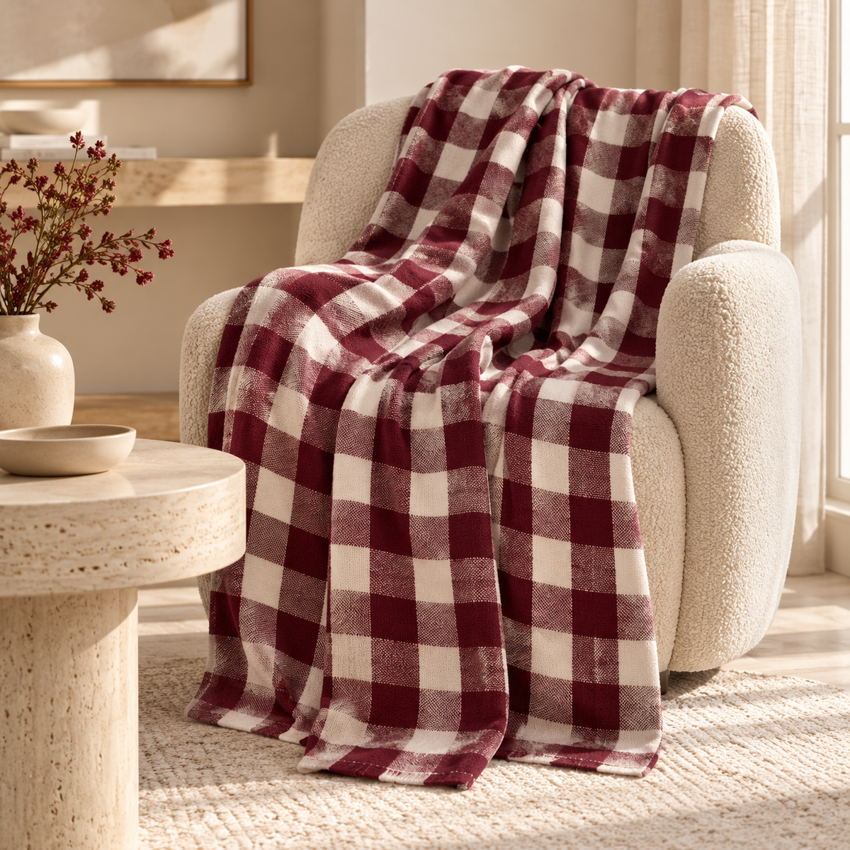 Karaca Home Flannel Throw TV Blanket –120 × 150 cm, 8680214408384