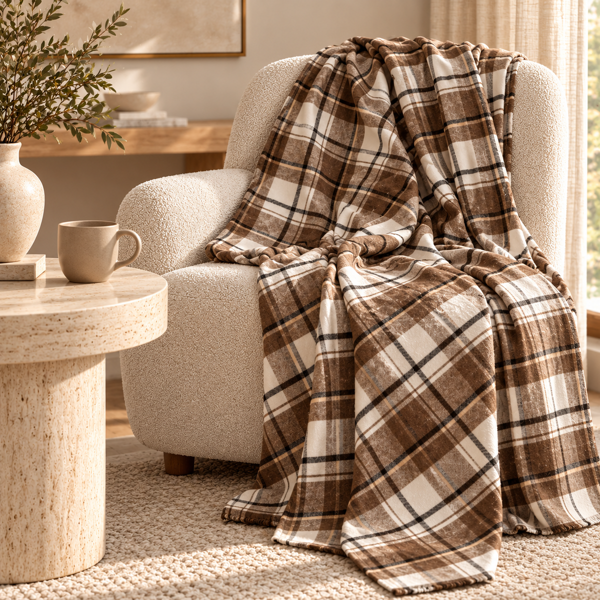 Karaca Home Flannel Throw TV Blanket – 120 × 150 cm, 8680214408438