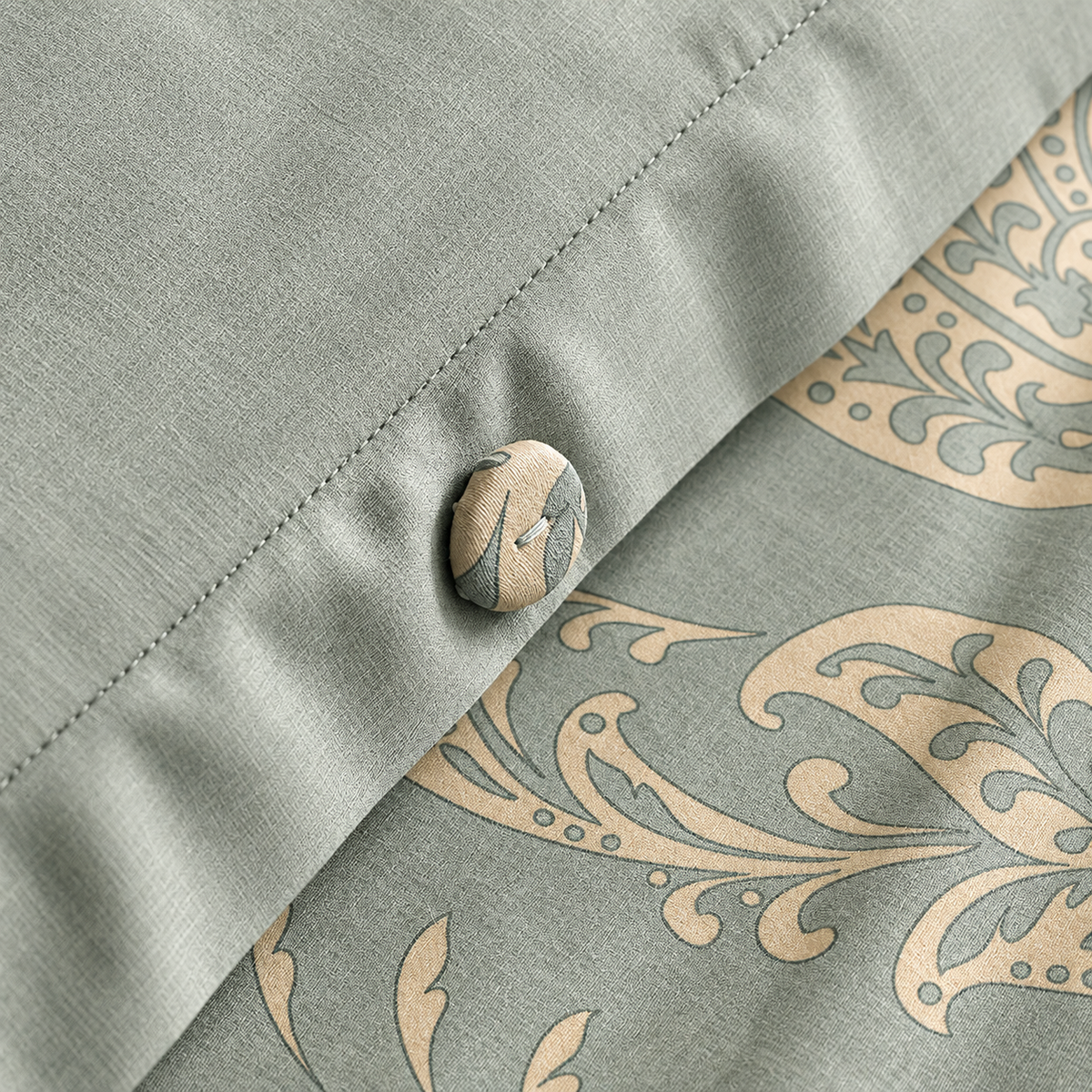 Karaca Home Owen 80 Thread Count 100% Cotton Satin Double Duvet Cover Set 200 × 220 cm – Light Blue, 8680214410004