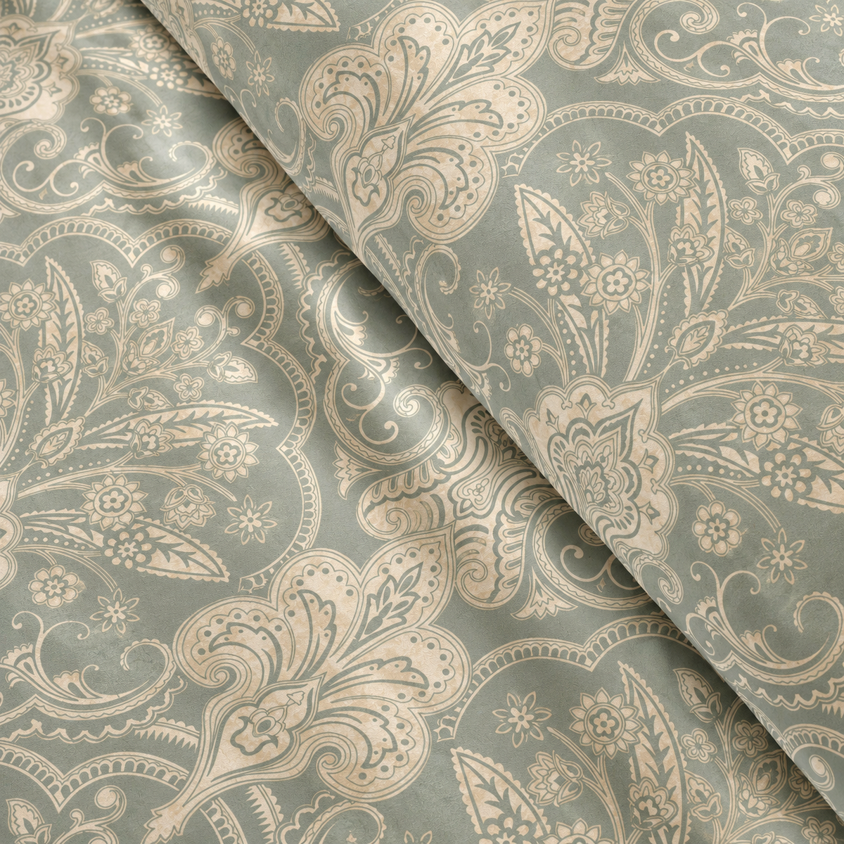 Karaca Home Owen 80 Thread Count 100% Cotton Satin Double Duvet Cover Set 200 × 220 cm – Light Blue, 8680214410004