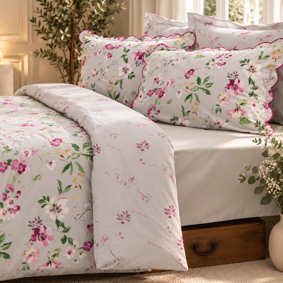 Karaca Home Sierra 100% Cotton Double Duvet Cover Set 200 x 220 cm, 8680214415634