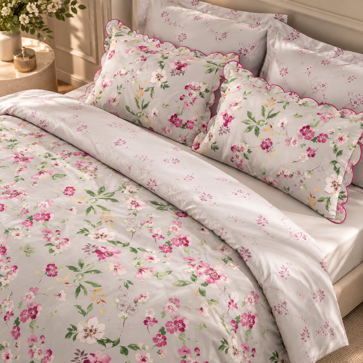 Karaca Home Sierra 100% Cotton Double Duvet Cover Set 200 x 220 cm, 8680214415634