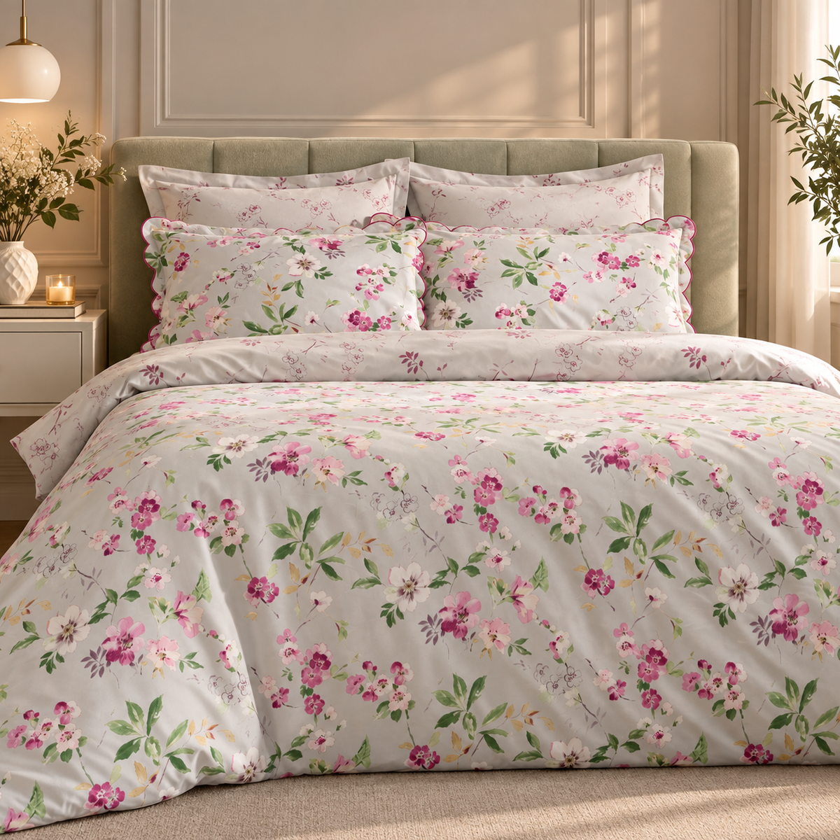 Karaca Home Sierra 100% Cotton Double Duvet Cover Set 200 x 220 cm, 8680214415634