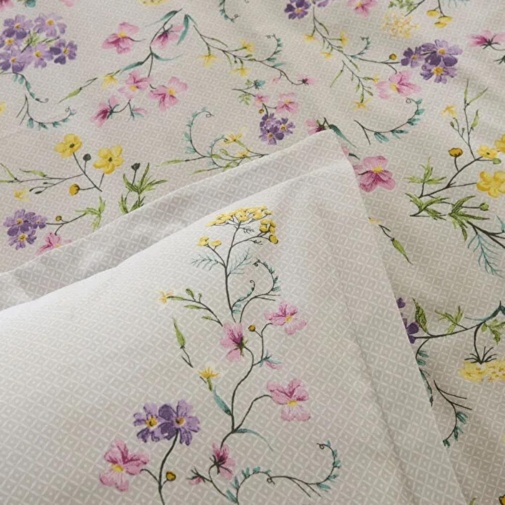 Karaca Home Eliana 100% Cotton Single Duvet Cover Set 160 x 220 cm – Lilac, 8680214416075