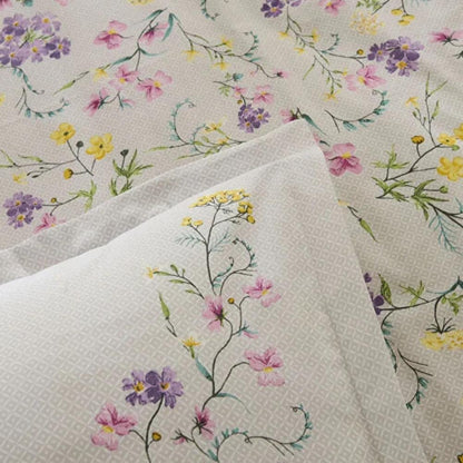 Karaca Home Eliana 100% Cotton Single Duvet Cover Set 160 x 220 cm – Lilac, 8680214416075