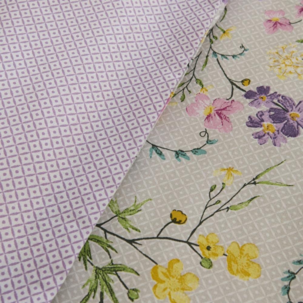 Karaca Home Eliana 100% Cotton Single Duvet Cover Set 160 x 220 cm – Lilac, 8680214416075