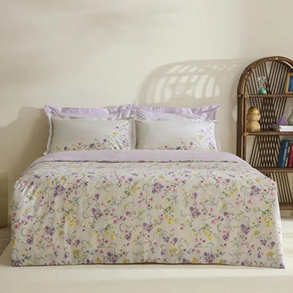 Karaca Home Eliana 100% Cotton Single Duvet Cover Set 160 x 220 cm – Lilac, 8680214416075