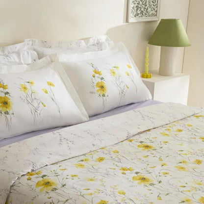 Karaca Home Rosella 100% Cotton Single Duvet Cover Set 160 × 220 cm – Yellow, 8680214416099