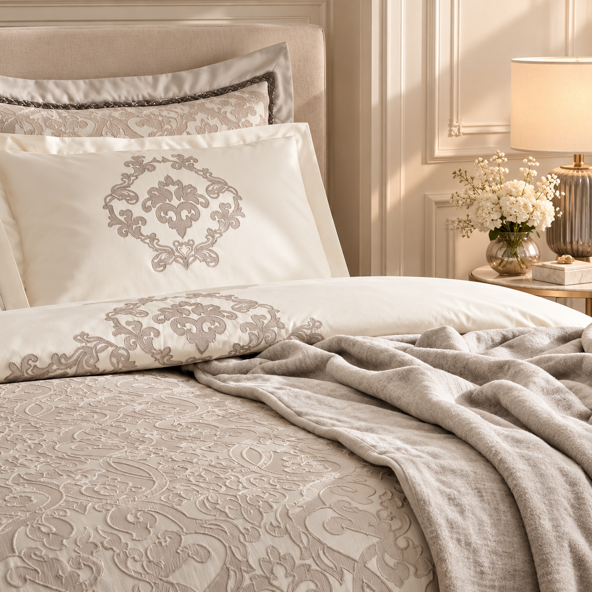 Karaca Home Grace 8-Piece Double Bridal Set, 8680214416839