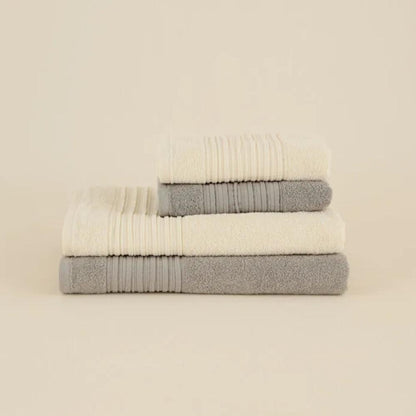 Karaca Home Line Soft 100% Cotton 4-Piece Turkish Bath Set, 8680214416952