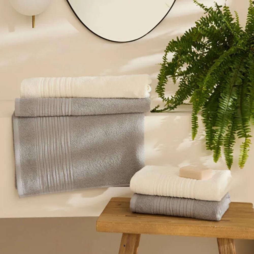 Karaca Home Line Soft 100% Cotton 4-Piece Turkish Bath Set, 8680214416952