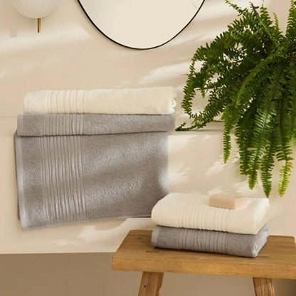 Karaca Home Line Soft 100% Cotton 4-Piece Turkish Bath Set, 8680214416952