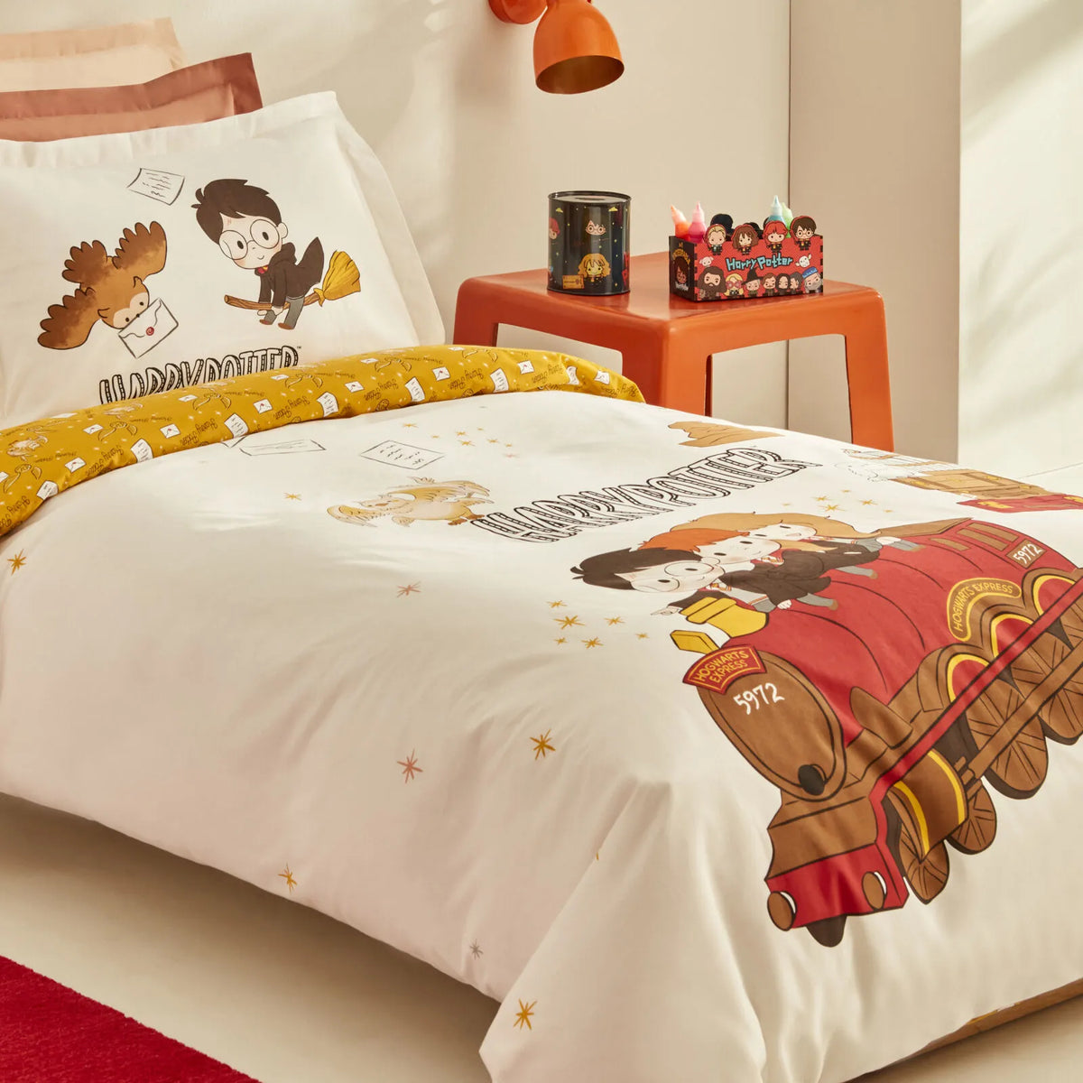 Karaca Home Harry Potter Wizards Letter Single Duvet Cover Set - 100% Cotton, 203.08.01.0024