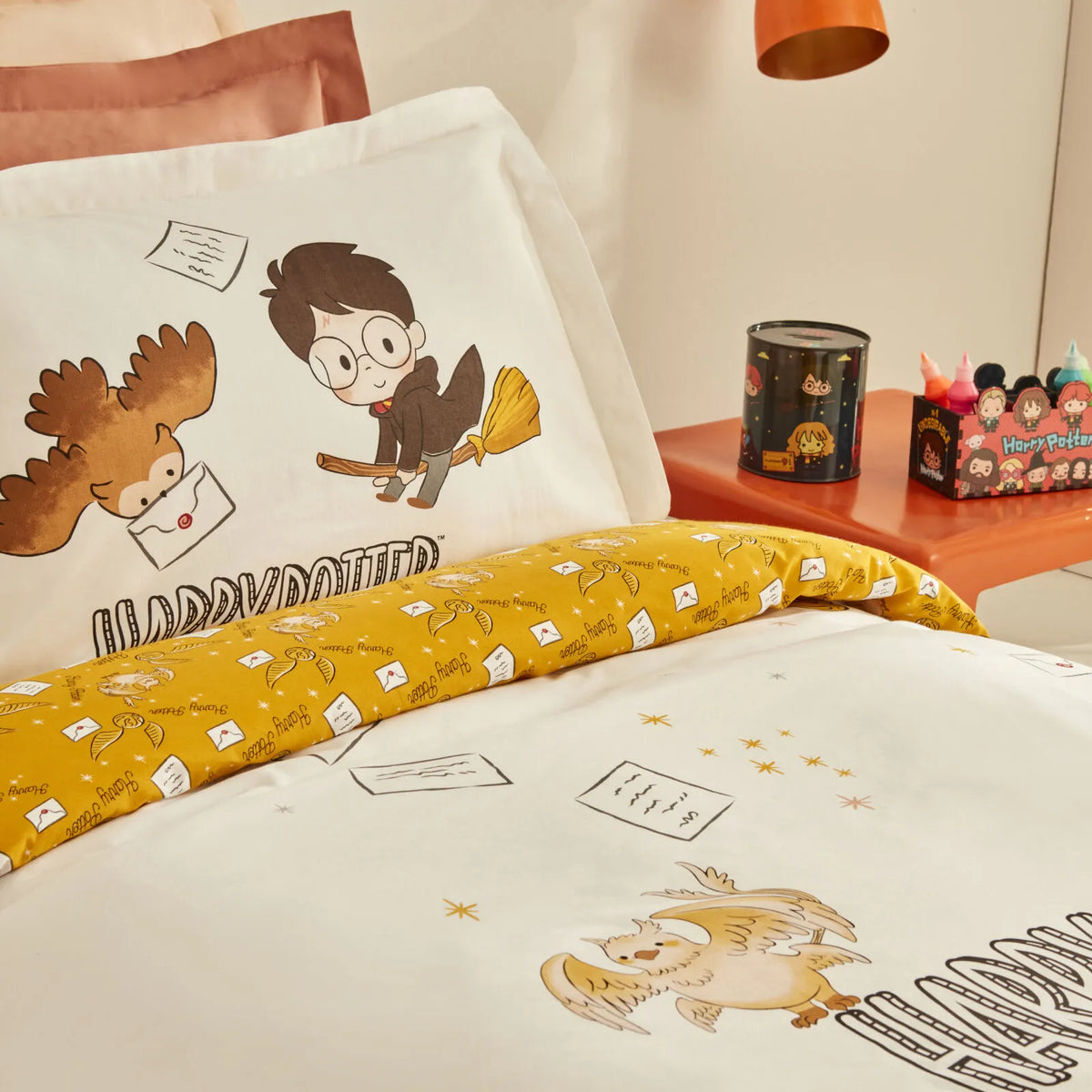 Karaca Home Harry Potter Wizards Letter Single Duvet Cover Set - 100% Cotton, 203.08.01.0024