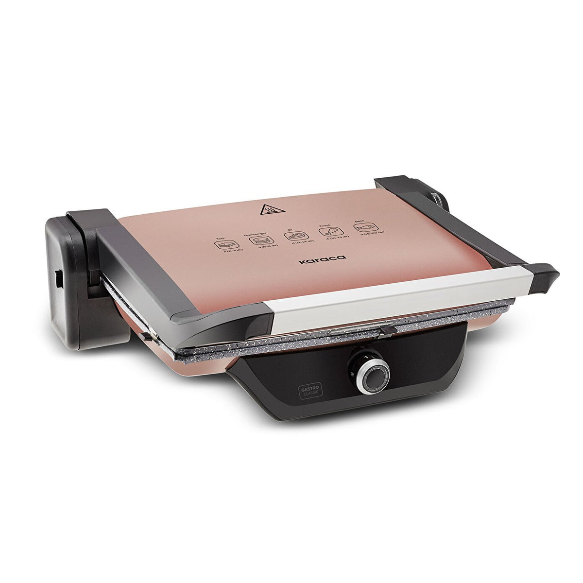 Karaca Gastro 6-Slice Classic Grill &  Toaster - Quick and Powerful, Rosegold Finish, 153.03.06.9501