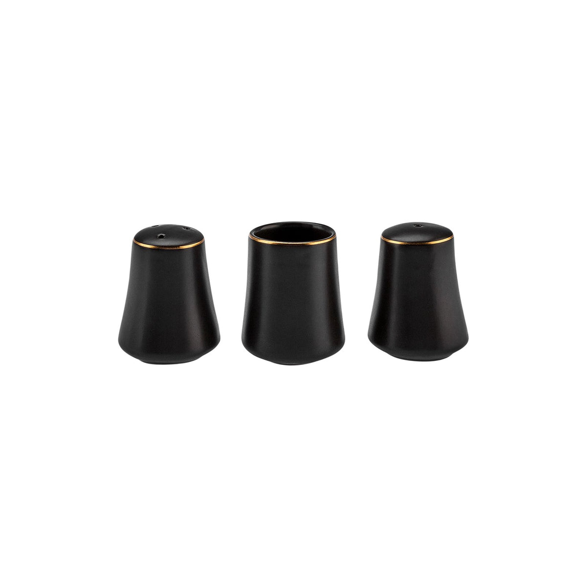 Karaca Elara Matte Black 57-Piece 12-Person Porcelain Dinner Set, 153.03.08.2563