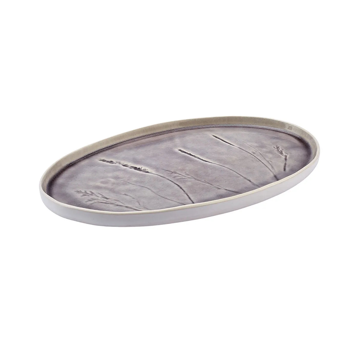 Karaca Fleurs Large Boat Plate 33 cm, 153.03.08.3022