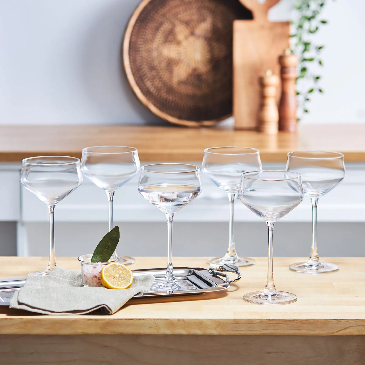 Karaca Even 6-Piece Transparent Martini Glass Set – 235 ml, 153.03.08.3201