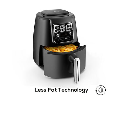 Karaca Air Pro Cook XL 4L 2-in-1 Talking Airfryer - Black Chrome, 153.03.08.3590