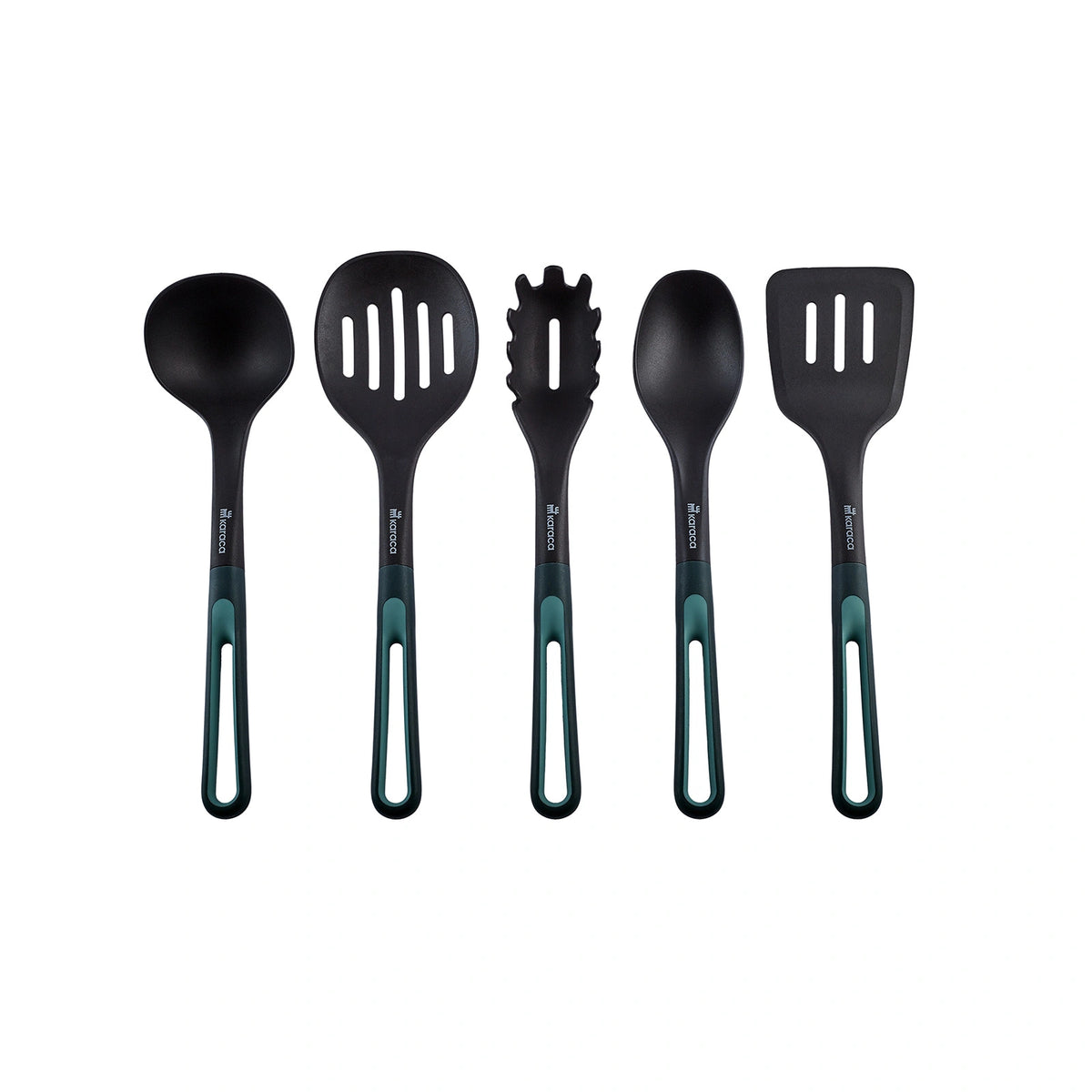 Karaca Marco Green 6-Piece Stand Serving Set, 153.03.08.4383