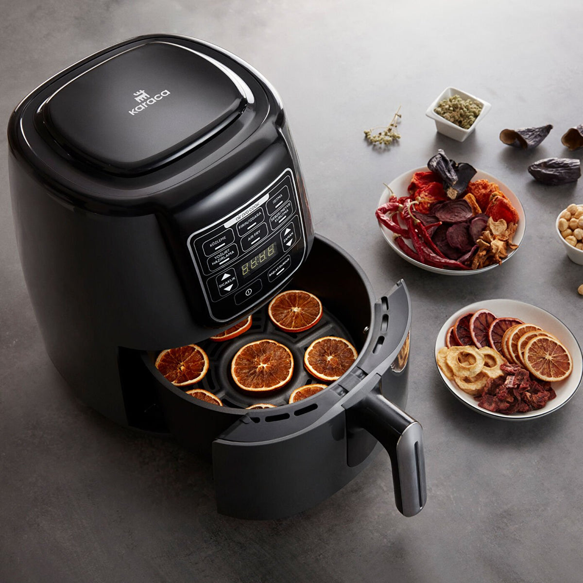 Karaca Air Pro Cook XL 4L Airfryer - Black and Gold, 6-in-1 Healthy Cooking, 153.03.08.4468
