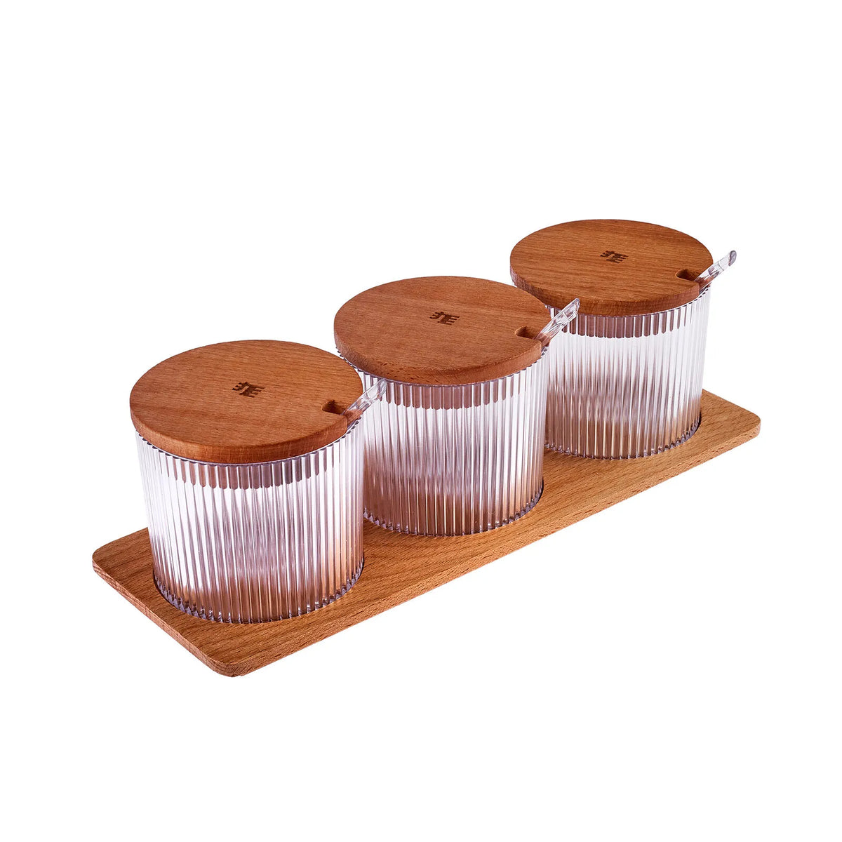 Karaca Massimo 3-Piece Transparent Spice Set, 153.09.01.0579