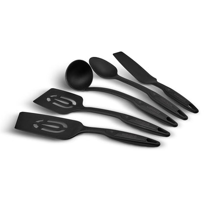 Karaca Maestro 5-Piece Kitchen Utensil Set - Black, 153.01.01.3692