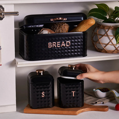 Karaca Diamond Bread Box Storage Container Set